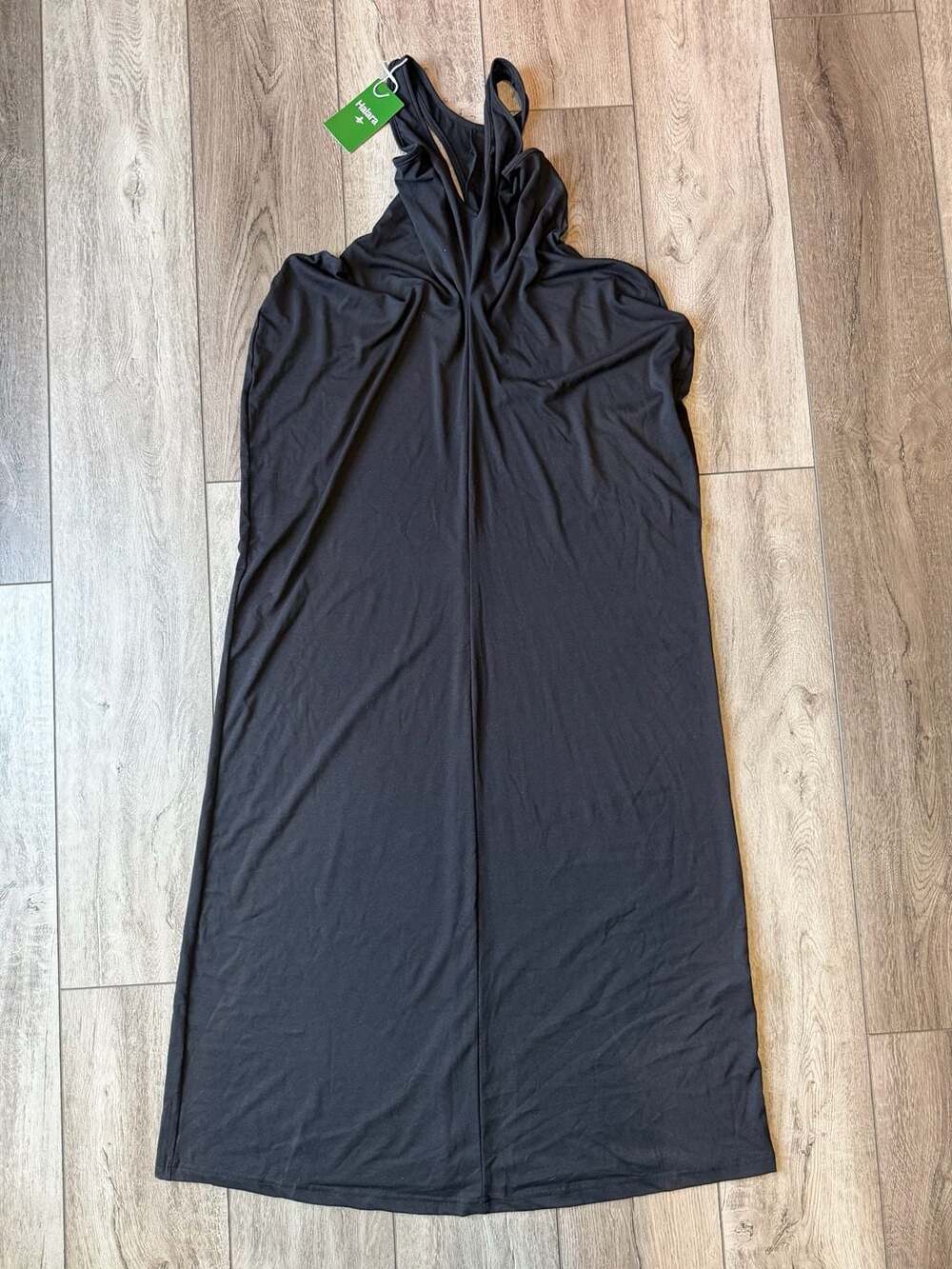 Halara Maxi Dress Size S Black Halter Neck Sleeveless Long